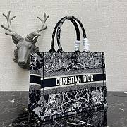 Dior Large Book Tote Black Toile de Jouy Reverse Embroidery M1286 41.5x34.5x16cm - 4