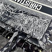 Dior Large Book Tote Black Toile de Jouy Reverse Embroidery M1286 41.5x34.5x16cm - 3