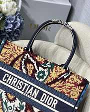 Dior Small Blue Maple Leaf Embroidery M1296 36.5x28cm - 5