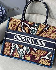 Dior Small Blue Maple Leaf Embroidery M1296 36.5x28cm - 4