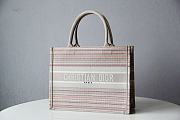 Dior Small Multicolor Stripes Embroidery M1296 36.5x28x16cm - 6