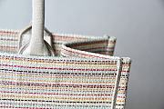 Dior Small Multicolor Stripes Embroidery M1296 36.5x28x16cm - 5