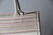 Dior Small Multicolor Stripes Embroidery M1296 36.5x28x16cm - 3