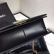 Chanel Original Lambskin Leather Boy Flap Bag Black 25cm - 5