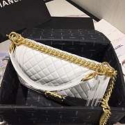 Chanel Original Lambskin Leather Boy Flap Bag White 25cm - 5
