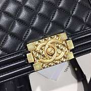 Chanel Small Original Lambskin Leather Boy Flap Bag Black 20cm - 2