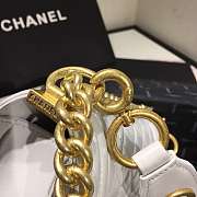 Chanel Small Original Lambskin Leather Boy Flap Bag White 20cm - 4