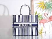Dior Book Tote Blue Check'n'Dior Embroidery 41cm - 1