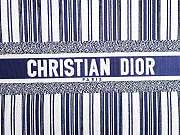 Dior Book Tote Blue Check'n'Dior Embroidery 41cm - 5