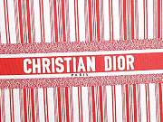 Dior Book Tote Red Check'n'Dior Embroidery 41cm - 6