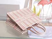 Dior Book Tote Pink Check'n'Dior Embroidery 41cm - 3