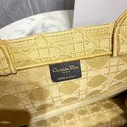 Dior Book Tote Yellow Cannage Embroidery 41cm - 4