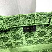 Dior Book Tote Green Cannage Embroidery 41cm - 2