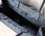 Dior Book Tote Gray Cannage Embroidery 41cm - 6