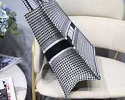 Dior Book Tote Black and White Houndstooth Embroidery 41cm - 5