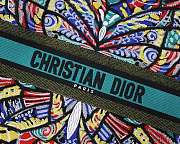 Dior Book Tote Butterfly Design Embroidery 41cm - 2