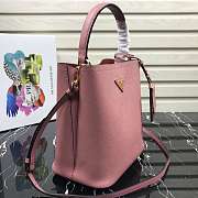 Prada Medium Panier Saffiano Leather Bag Light Pink 1BA212 22×23×13cm - 4