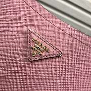 Prada Medium Panier Saffiano Leather Bag Light Pink 1BA212 22×23×13cm - 2