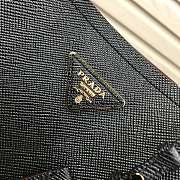 Prada Medium Panier Saffiano Leather Bag Black 1BA212 22×23×13cm - 2
