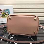 Prada Medium Panier Saffiano Leather Bag Peach Pink 1BA212 22×23×13cm - 3