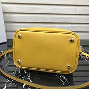 Prada Medium Panier Saffiano Leather Bag Yellow 1BA212 22×23×13cm - 2