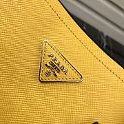 Prada Medium Panier Saffiano Leather Bag Yellow 1BA212 22×23×13cm - 6