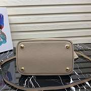 Prada Medium Panier Saffiano Leather Bag Beige 1BA212 22×23×13cm - 6