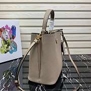 Prada Medium Panier Saffiano Leather Bag Beige 1BA212 22×23×13cm - 3