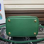 Prada Medium Panier Saffiano Leather Bag Green 1BA212 22×23×13cm - 4