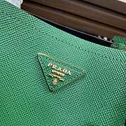 Prada Medium Panier Saffiano Leather Bag Green 1BA212 22×23×13cm - 2