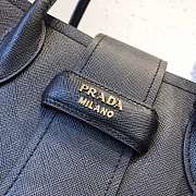 Prada Top Handle Tote Bag Leather Black/Beige 1BG148 33×24×14.5cm - 2