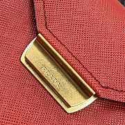 Prada Saffiano Leather Tote Red 1BN012 24×20×12.4cm - 2