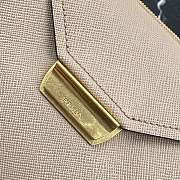 Prada Saffiano Leather Tote Beige 1BN012 24×20×12.4cm - 6
