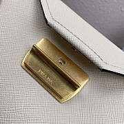 Prada Saffiano Leather Tote White 1BN012 24×20×12.4cm - 6