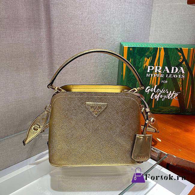 Prada Matinée Micro Saffiano Leather Bag 1BA286 21x16.5x9.5cm - 1