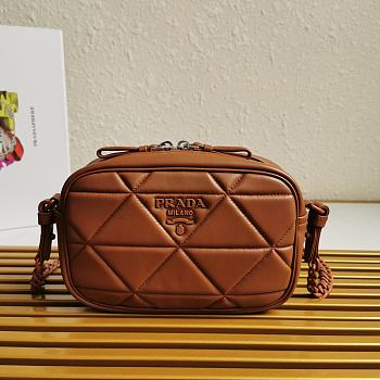 Prada Spectrum Shoulder Bag Brown 1BH141 13.5x21x8cm