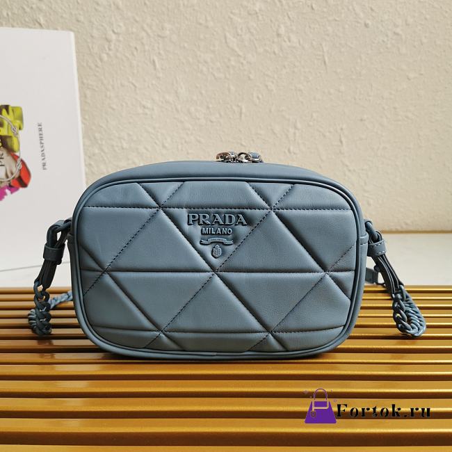 Prada Spectrum Shoulder Bag Blue 1BH141 13.5x21x8cm - 1