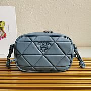 Prada Spectrum Shoulder Bag Blue 1BH141 13.5x21x8cm - 1