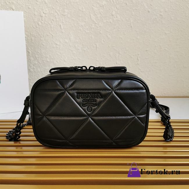 Prada Spectrum Shoulder Bag Black 1BH141 13.5x21x8cm - 1