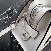 Prada Saffiano Leather Prada Kristen Handbag White 1BA297 26x20x13.5cm - 6
