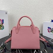 Prada Saffiano Leather Prada Kristen Handbag Pink 1BA297 26x20x13.5cm - 3