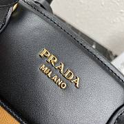 Prada Medium Esplanade Leather Tote Bag Brown 1BA046 30×23×15cm - 4