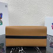 Prada Medium Esplanade Leather Tote Bag Brown 1BA046 30×23×15cm - 2