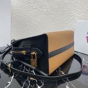 Prada Medium Esplanade Leather Tote Bag Brown 1BA046 30×23×15cm - 3