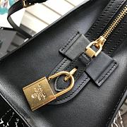 Prada Medium Esplanade Leather Tote Bag Gray 1BA046 30×23×15cm - 3
