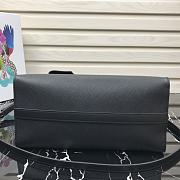 Prada Medium Esplanade Leather Tote Bag Black 1BA046 30×23×15cm - 2
