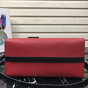 Prada Medium Esplanade Leather Tote Bag Red 1BA046 30×23×15cm - 5
