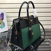 Prada Medium Esplanade Leather Tote Bag Green 1BA046 30×23×15cm - 6