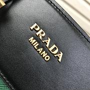 Prada Medium Esplanade Leather Tote Bag Green 1BA046 30×23×15cm - 2