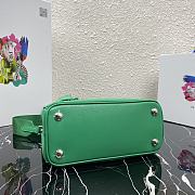 Prada Mini Galleria Saffiano Leather Bag Green 1BA296 23x16.5x10cm - 5